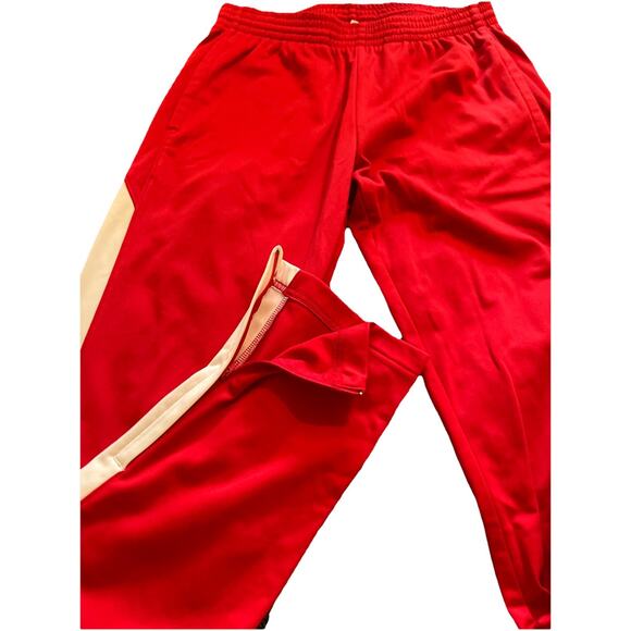Augusta Sportswear Lifeguard Track Pants XS Red White Drawstring Elastic Waist - Picture 4 of 4